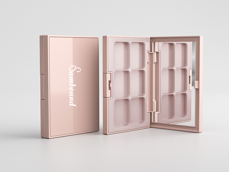 6色眼影盘空盘遮瑕盘包材定制 6色眼影盘空盘遮瑕盘包材定制