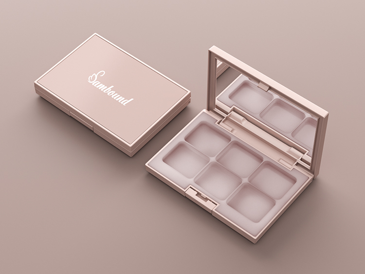 6色眼影盘空盘遮瑕盘包材定制 6色眼影盘空盘遮瑕盘包材定制