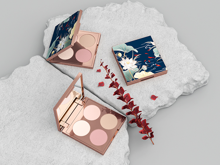 四宫格圆格子塑料眼影盘包装注塑加工 四宫格圆格子塑料眼影盘包装注塑加工