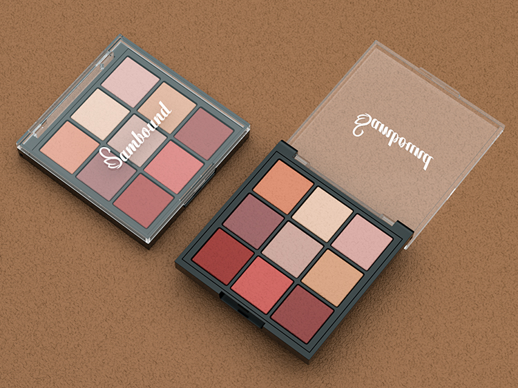 九宫格透明盖眼影盘包装注塑件 九宫格透明盖眼影盘包装注塑件