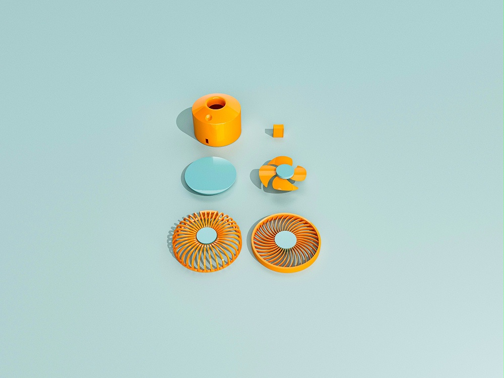 迷你风扇塑胶外壳注塑 迷你风扇塑胶外壳注塑