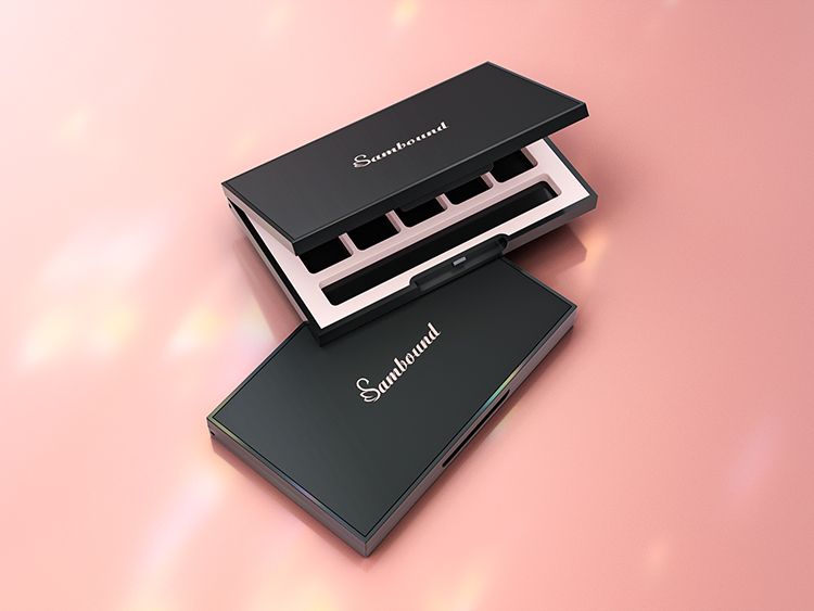 10格高质感亚面空眼影盘包装定制 10格高质感亚面空眼影盘包装定制