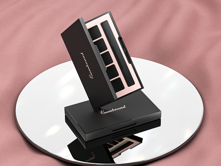 10格高质感亚面空眼影盘包装定制 10格高质感亚面空眼影盘包装定制