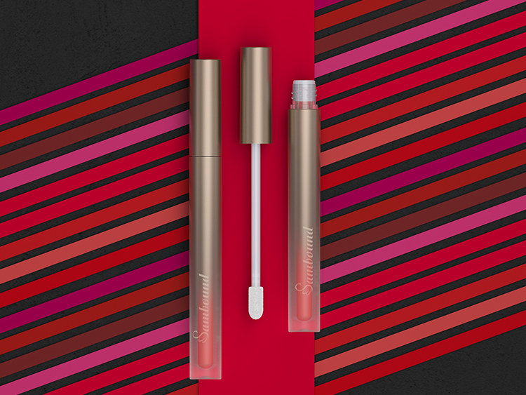 磨砂渐变空唇彩管注塑加工 磨砂渐变空唇彩管注塑加工