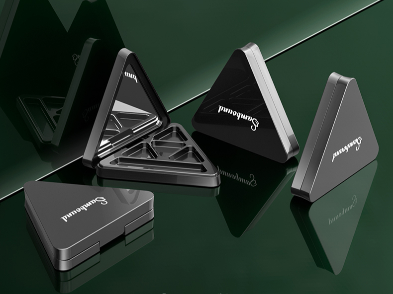 定制三角形眼影盘塑料包装 定制三角形眼影盘塑料包装