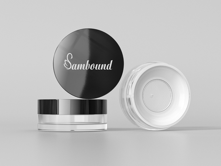 高透明带滤网散粉分装盒注塑件 高透明带滤网散粉分装盒注塑件