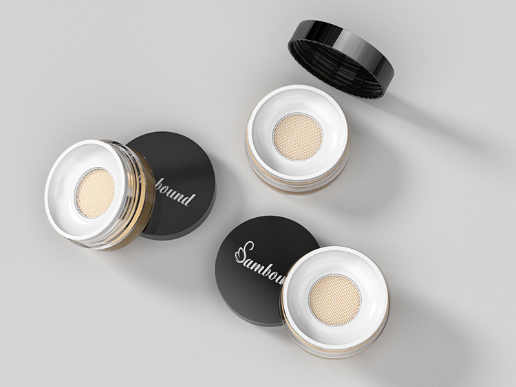 高透明带滤网散粉分装盒注塑件 高透明带滤网散粉分装盒注塑件